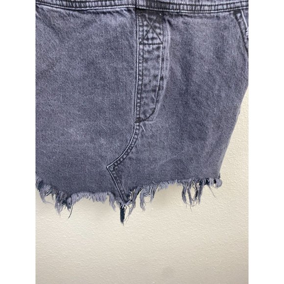 🖤Free People Black Overalls with Distressed Hem - Picture 10 of 15